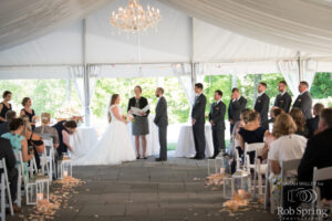 outdoor wedding reception near Saratoga