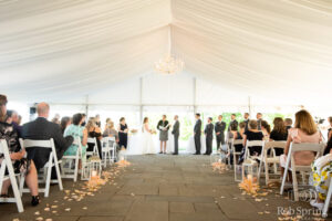 outdoor wedding reception close to Albany