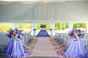 outdoor wedding tent decorating ideas