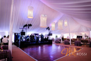 tent wedding reception dance floor