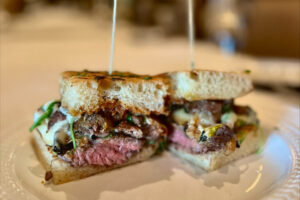 Enjoy a fabulous steak sandwich at Prime